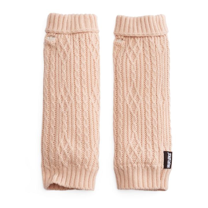 Women's Muk Luks Plush Cable-knit Arm Warmers, Pink
