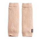 Women's Muk Luks Plush Cable-knit Arm Warmers, Pink