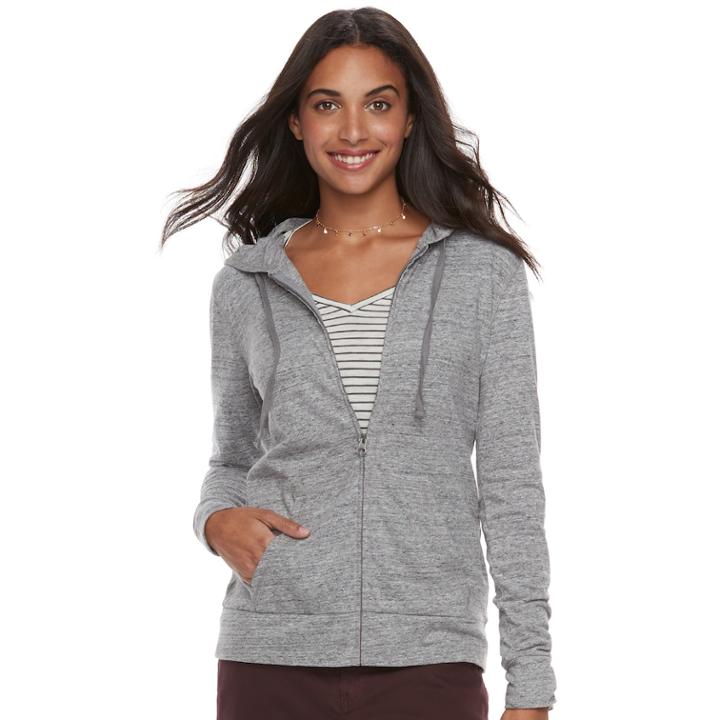 Women's Sonoma Goods For Life&trade; Hoodie, Size: Large, Grey (charcoal)