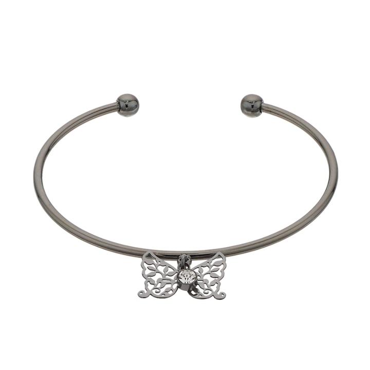 Lc Lauren Conrad Filigree Butterfly Bracelet, Women's, Black