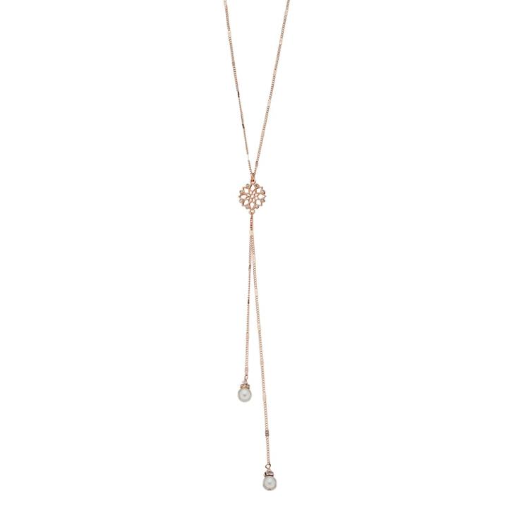 Lc Lauren Conrad Long Simulated Pearl Y Necklace, Women's, White