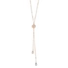 Lc Lauren Conrad Long Simulated Pearl Y Necklace, Women's, White