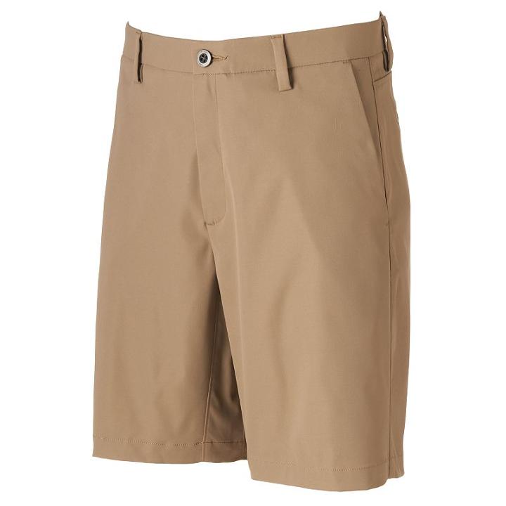Men's Lee Cooltex&reg; Classic-fit Stretch Shorts, Size: 34, Beig/green (beig/khaki)