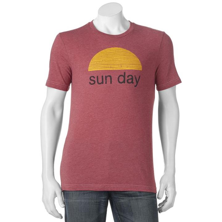 Men's Sonoma Goods For Life&trade; Sun Day Tee, Size: Large, Med Pink