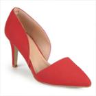 Journee Collection Cristi Women's High Heels, Girl's, Size: Medium (7.5), Red