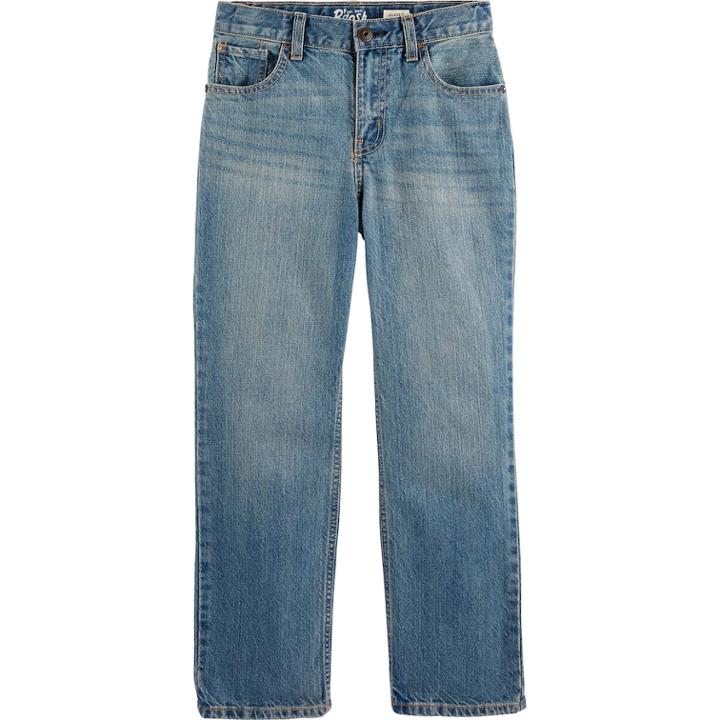 Boys 4-12 Oshkosh B'gosh&reg; Core Straight Fit Jeans, Size: 12, Blue