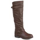 Journee Collection Spokane Women's Knee-high Boots, Girl's, Size: 8.5 Wc, Brown