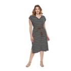 Plus Size Sonoma Goods For Life&trade; Stripe Midi Dress, Women's, Size: 3xl, Black