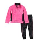 Girls 4-6x Puma Colorblock Glitter Jacket & Pants Set, Size: 4, Brt Pink