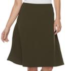 Women's Apt. 9&reg; Slimming A-line Skirt, Size: Large, Green