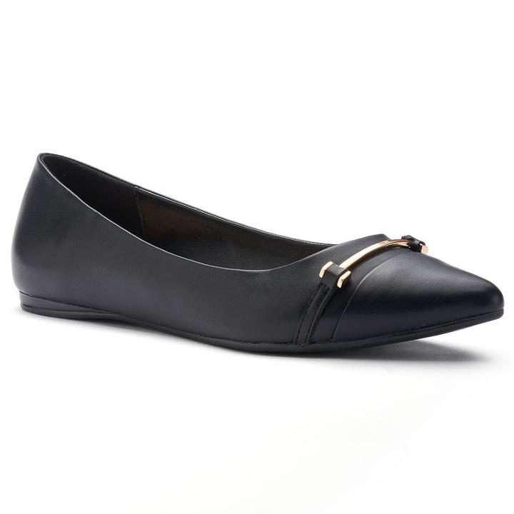Apt. 9&reg; Job Women's Pointed Cap Toe Flats, Size: 7.5, Oxford