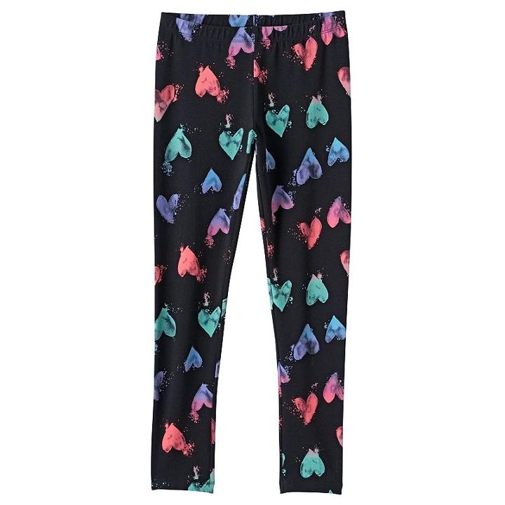 Girls 7-16 & Plus Size Full Length Leggings, Girl's, Size: 14 1/2, Oxford