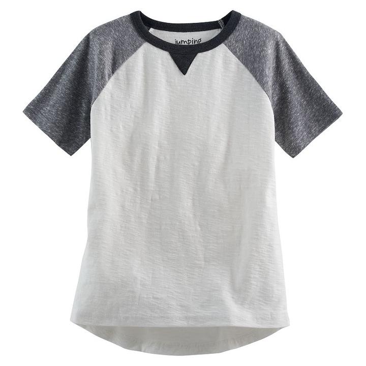 Boys 4-10 Jumping Beans&reg; Slubbed Raglan Tee, Boy's, Size: 4, White Oth