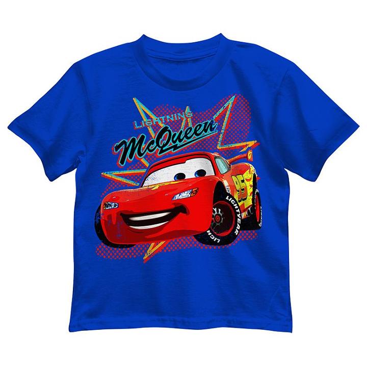 Disney / Pixar Cars Boys 4-7 Lightning Mcqueen Car Show Graphic Tee, Size: 4, Brt Blue