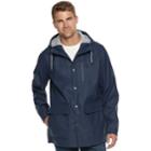 Men's Izod Hooded Rain Jacket, Size: Xl, Dark Blue