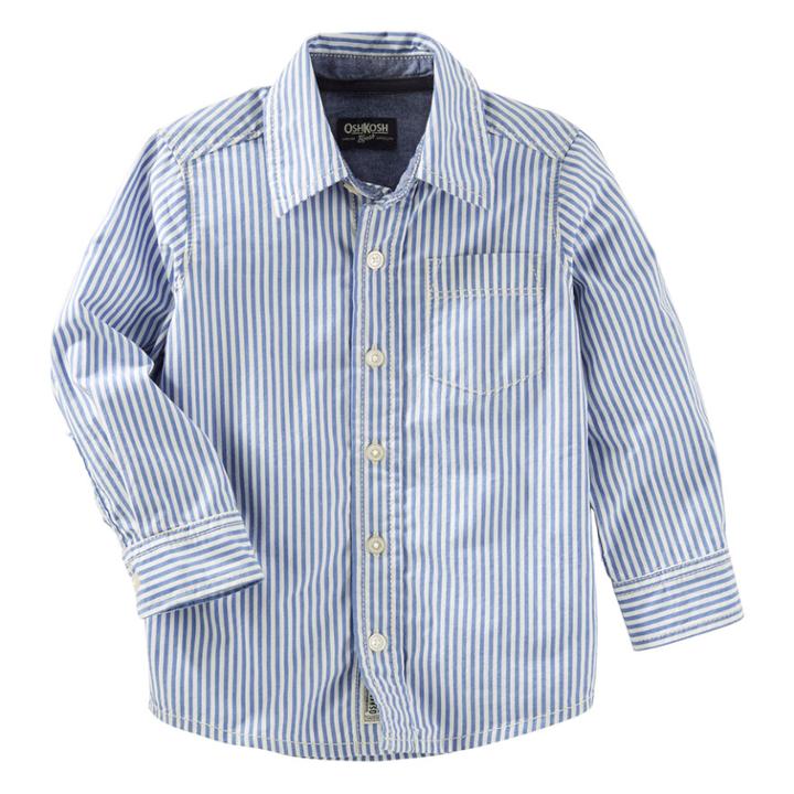 Boys 4-12 Oshkosh B'gosh&reg; Striped Button Down Shirt, Size: 8, Blue Stripe