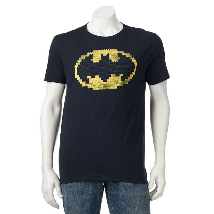 Men's Lego Batman Signal Tee, Size: Small, Black