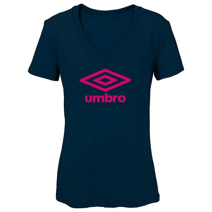 Women's Umbro Logo Graphic Tee, Size: Medium, Blue (navy)