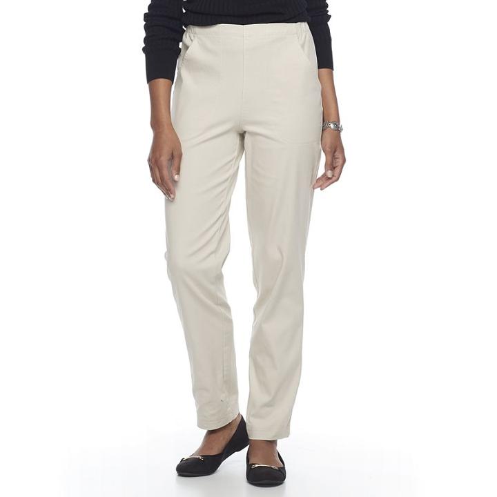 Women's Croft & Barrow® Pull-on Pants, Size: S Long, Med Grey