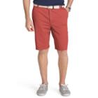 Men's Izod Flat-front Chino Shorts, Size: 38, Red Other