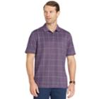 Men's Van Heusen Classic-fit Flex Windowpane Performance Polo, Size: Large, Purple