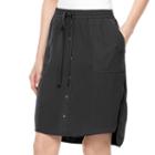 Women's Apt. 9&reg; Twill Skirt, Size: Xl, Black