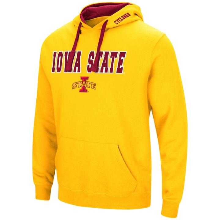 Men's Iowa State Cyclones Pullover Fleece Hoodie, Size: Small, Dark Red