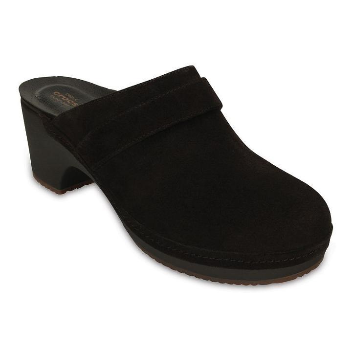 Crocs Sarah Women's Suede Clogs, Size: 5, Dark Brown
