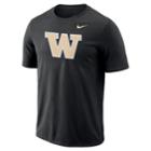 Men's Nike Washington Huskies Logo Tee, Size: Xl, Black