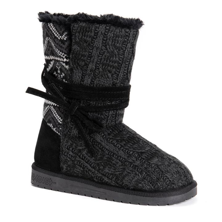 Muk Luks Clementine Women's Winter Boots, Size: 7, Black