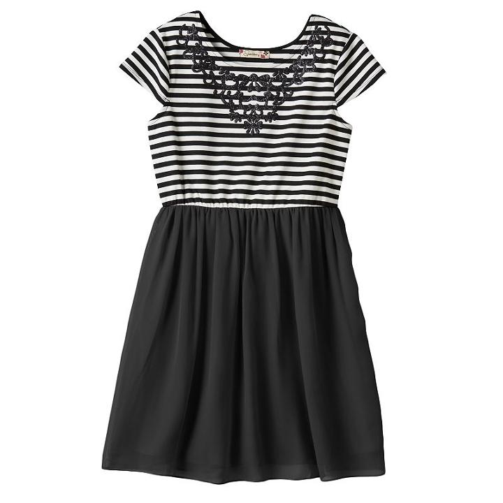 Girls 7-16 & Plus Size Speechless Glitter Dress, Girl's, Size: 7, Oxford