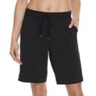 Women's Tek Gear&reg; Woven Bermuda Shorts, Size: Large, Black
