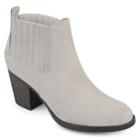 Journee Collection Sero Women's Ankle Boots, Size: Medium (6.5), Light Grey