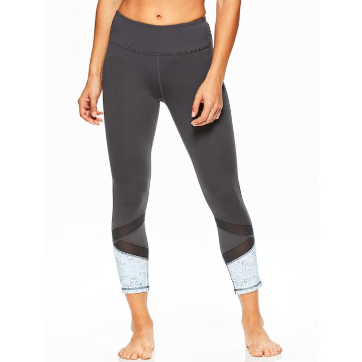 Women's Gaiam Om Align Yoga Capri Leggings, Size: Large, White