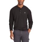 Big & Tall Chaps Classic-fit Waffle-weave Henley, Men's, Size: 3xb, Black