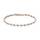 Lc Lauren Conrad 10k Rose Gold 1/4 Carat T.w. Diamond Marquise Bracelet, Women's, Size: 7.5, White