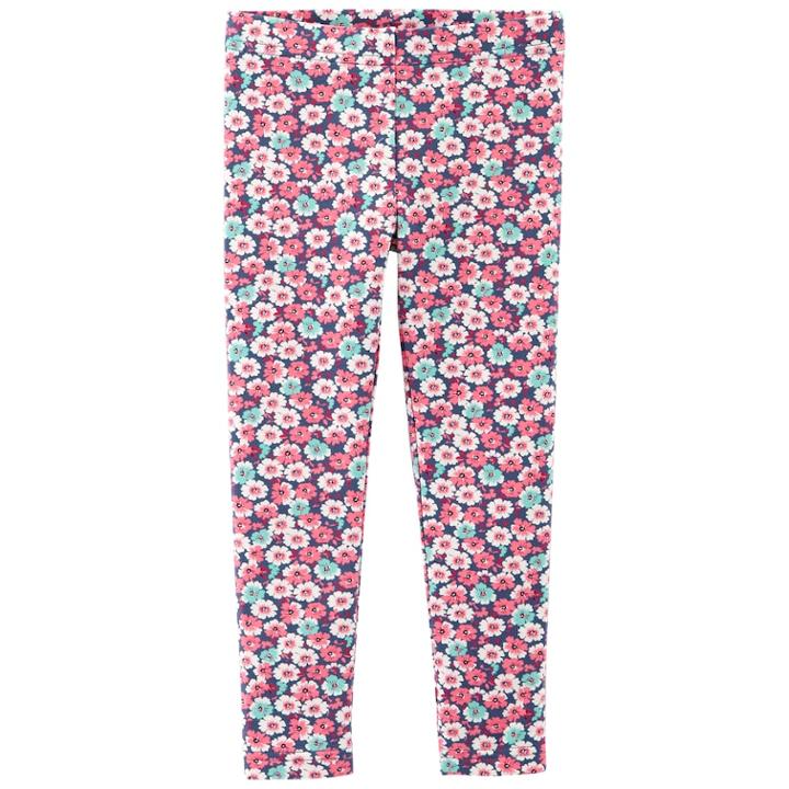 Baby Girl Carter's Printed Full-length Leggings, Size: 6 Months, Multi Floral