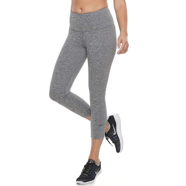 Women's Nike Sculpt Victory Capri Leggings, Size: Xl, Med Grey