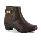 Easy Street Wynne Women's Ankle Boots, Size: Medium (7), Brown