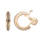 Napier Beveled Hoop Clip On Earrings, Women's, Gold