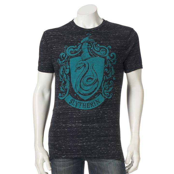 Men's Harry Potter Slytherin Tee, Size: Xxl, Black