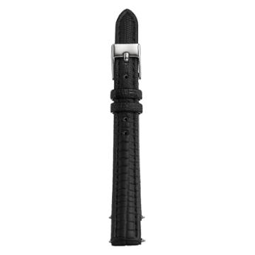 Kreisler Unisex Leather Watch Band - Tx49712bk, Size: 12mm, Black