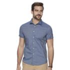 Big & Tall Men's Marc Anthony Slim-fit Stretch Button-down Shirt, Size: 3xl Tall, Blue