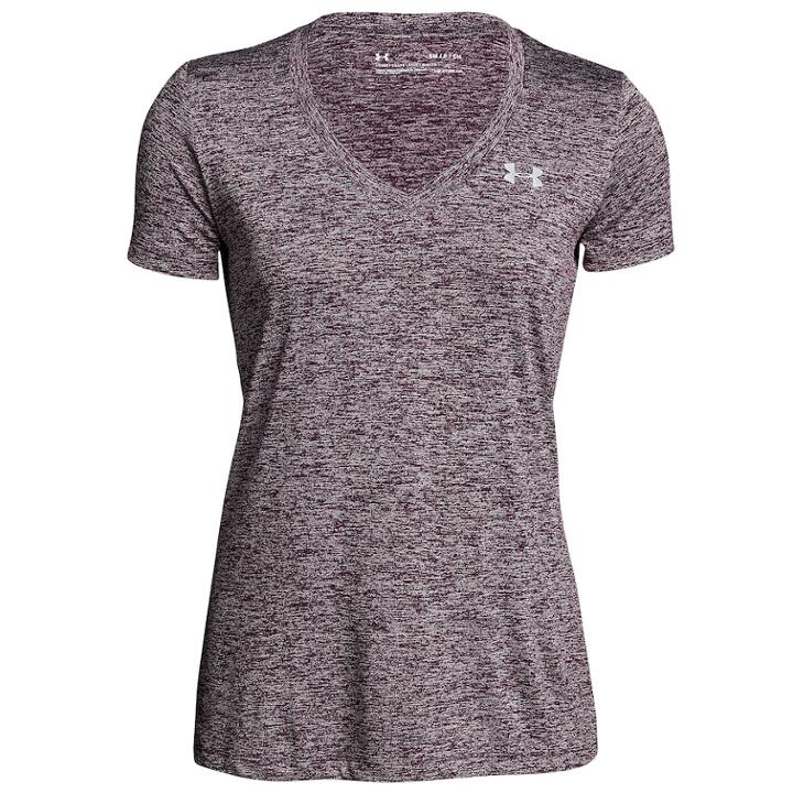 Women's Under Armour Tech Short Sleeve Tee, Size: Medium, Purple