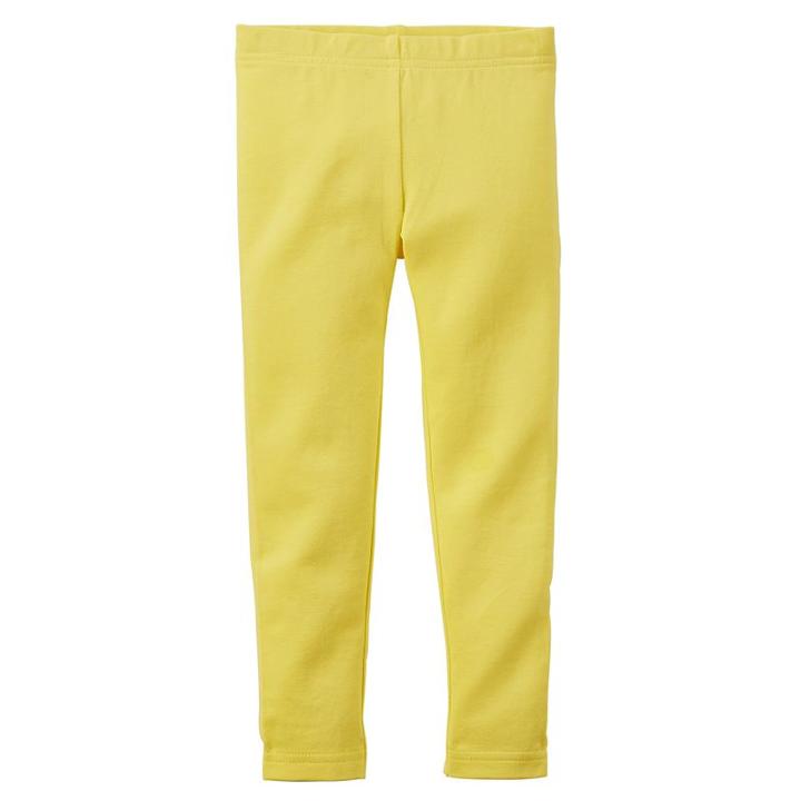 Girls 4-8 Carter's Solid Leggings, Girl's, Size: 5, Yellow