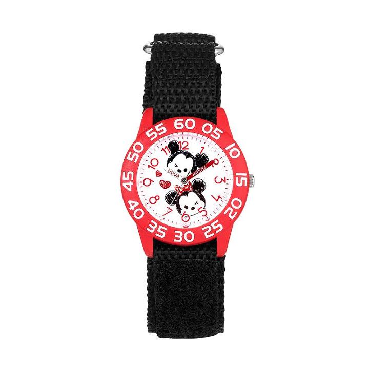 Disney's Tsum Tsum Mickey & Minnie Mouse Kids' Time Teacher Watch, Girl's, Black