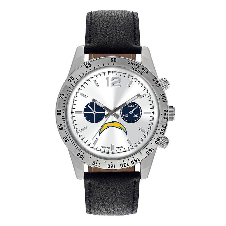 Men's Game Time San Diego Chargers Letterman Watch, Black