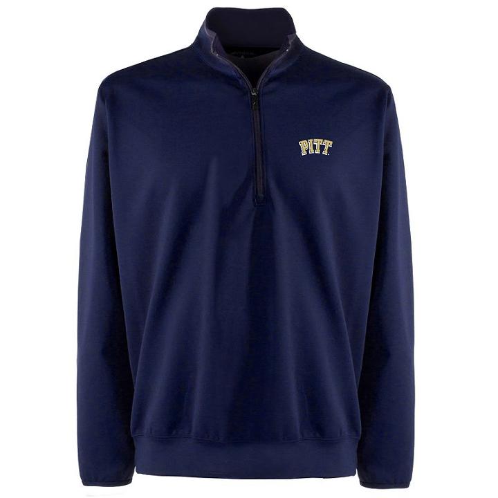 Men's Pittsburgh Panthers 1/4-zip Leader Pullover, Size: Large, Blue