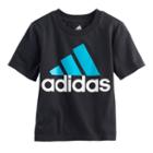 Boys 4-7x Adidas Logo Graphic Tee, Size: 4, Black