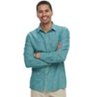 Men's Marc Anthony Slim-fit Linen-blend Stretch Button-down Shirt, Size: Large, Dark Blue